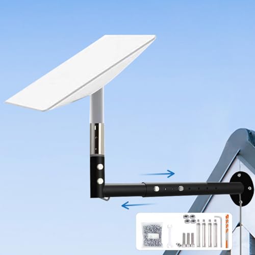 Starlink Internet Kit Satellite Mount, Adjustable Starlink Long Wall Mount, Starlink Mounting Kit with Starlink Mount Adapter, Star Link Pole Mount, Starlink Roof Mount