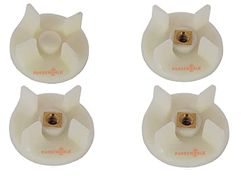 PARDZWORLD Mixer Grinder Motor Coupler - 1 Nos and Jar Coupler - 3 Nos for Mixer Grinders of Preethi/Pigeon/Kenstar/Sumeet/Orient/Bajaj/Crompton/Havells Etc.