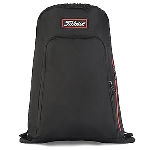 Titleist Travel Gear Players Sack Pack Black/Red, 18″ X 15″ X 1″