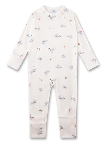 Sanetta Baby-Strampler off-white Esel | Praktischer und bequemer Strampler...