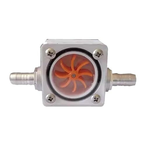 Caudalímetro de agua de aleación metálica robusto con sistema antiquemaduras de 8 mm