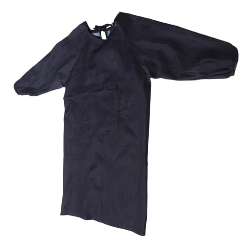 OSALADI Men's with Large Pockets Grooming Smock Welding Apron Sleeves Art Smocks for Adults