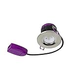 Leistungsfaktor: 0,9, CRI: 80 LED Robus Ultimum 30/60/90 Minuten Feuerschutz-LED-Einbauleuchte, IP65, wasserfest, 85 mm, mit weißer Einfassung und Abzweigdose, 240 V, Kaltweiß (4K)
