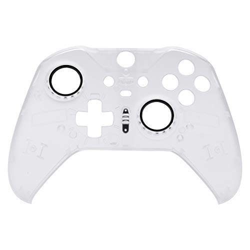 eXtremeRate xbox one elite series 2 (モデル1797)コントローラーに対応用無地の交換フェースプレートシェル、xbox elite series 2 coreコントローラーに対応用ソフトタッチ正面シェルケース&アクセント