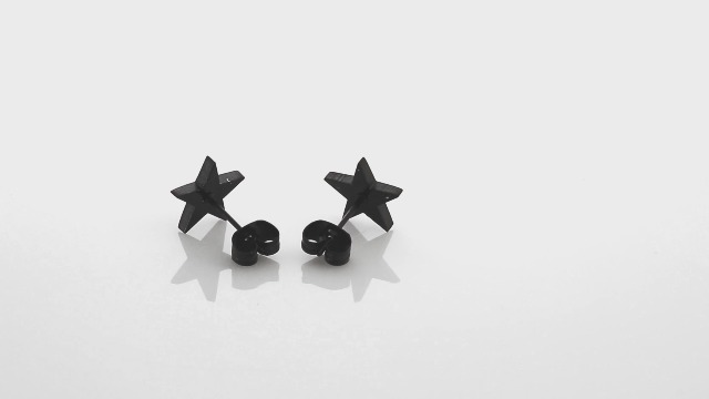 Unisex Matte Stainless Steel Alphabet Initial Letter Stud Earrings - A To Z, Screw Back For Pierced Ears, Silver Color
