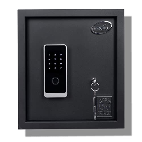 "Secure Your Home, Office, or Hotel With Maxwel Biometric Safe - Unlock With Fingerprint, Passcode, or Key - 20L Capacity"