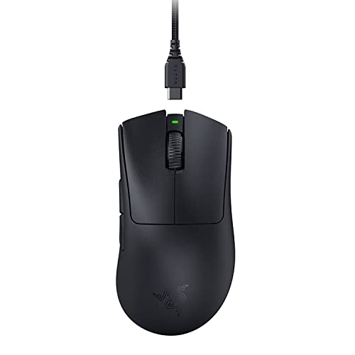 Image of Razer DeathAdder V3 Pro Wireless Gaming Mouse- Black : Ultra Lightweight - Focus Pro 30K Optical Sensor - Optical Switches Gen-3 - HyperSpeed Wireless - 5 Programmable Buttons - RZ01-04630100-R3A1