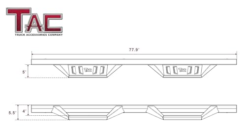 Estribos TAC Sidewinder para Toyota Tacoma Doble Cab miniatura 4