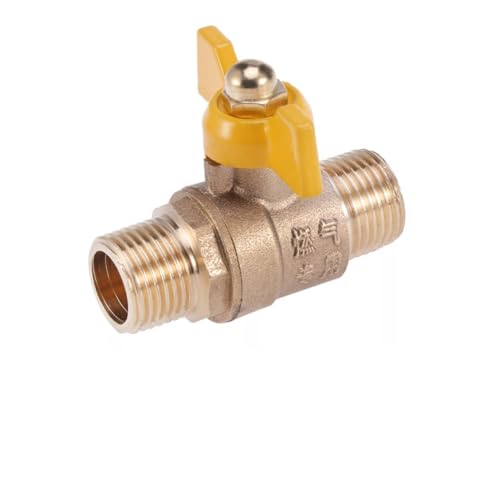 CIMAXIC Válvula De Gas Natural Resistente Conector De Manguera De Apagado De Calentador Manija De Alambre Exterior Doble Fácil De Usar