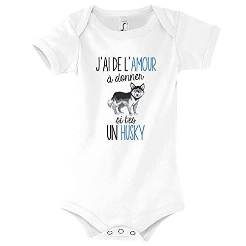 Planetee Body Bébé Husky Amour