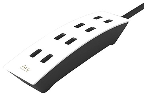 エレコム 電源タップ デザインタップ Arc 弓型 4個口 1.0m