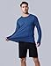 3 Pack: Men's Dry Fit Long Sleeve T Shirts, Lightweight Athletic Performance Tops with Thumb Holes Hiking (Set 6, Medium)