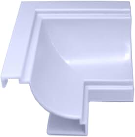 Canto Interno Forro Pvc Moldura Branco Gelo - 100 Unidades