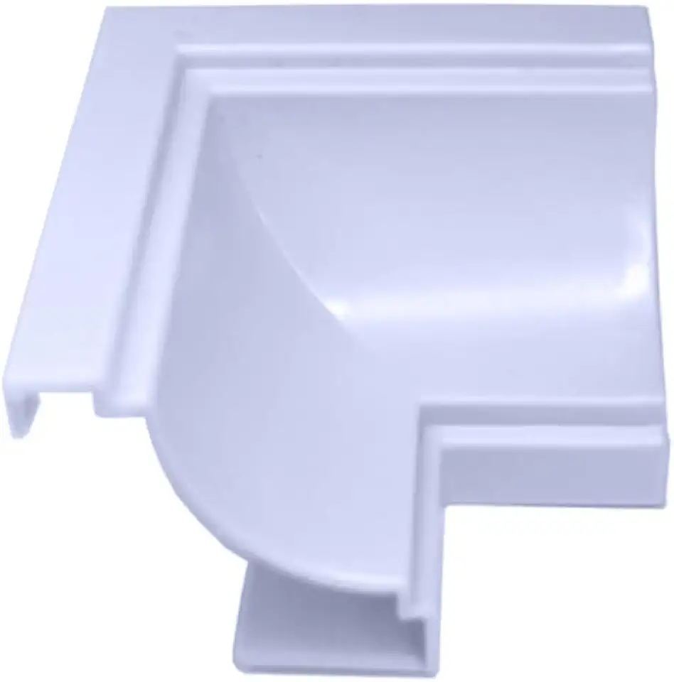 Canto Interno Forro Pvc Moldura Branco Gelo - 100 Unidades