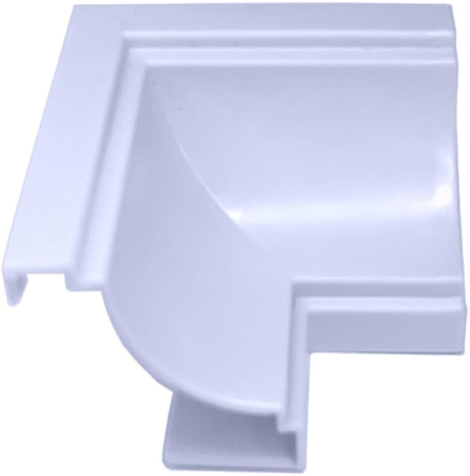 Canto Interno Forro Pvc Moldura Branco Gelo - 100 Unidades
