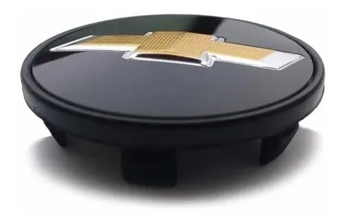 Kit 4 Calotinha Central Miolo De Roda Original Gm Preto 56mm