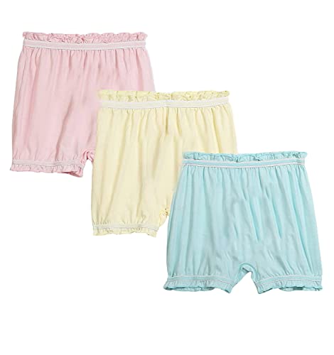 Image of Dowin Unisex 100% Cotton Bloomers | Breathable & Super Soft Underwear | Skin Friendly Innerwear Newborn Printed Boxers for Boys Girls | Organic Cotton Bloomers /Rompers (Pack of 3)