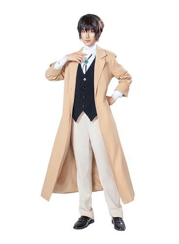 OSIAS Hombres Anime Aizen Sousuke Disfraz de Cosplay (M)