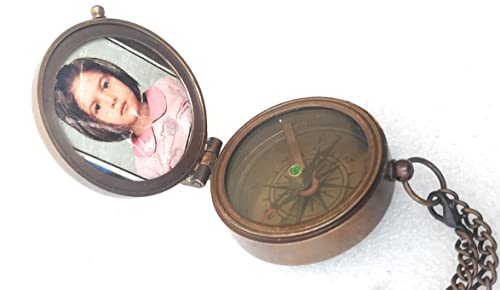 Mini Picture Frame Religious Gift | Engraved Quote Mini 46 Mm Personalized Brass Photo Frame Table Top Holy Communion Gift For Baptism, Birthday, Confirmation Christmas Gift (Providence Of God) #TOP5
