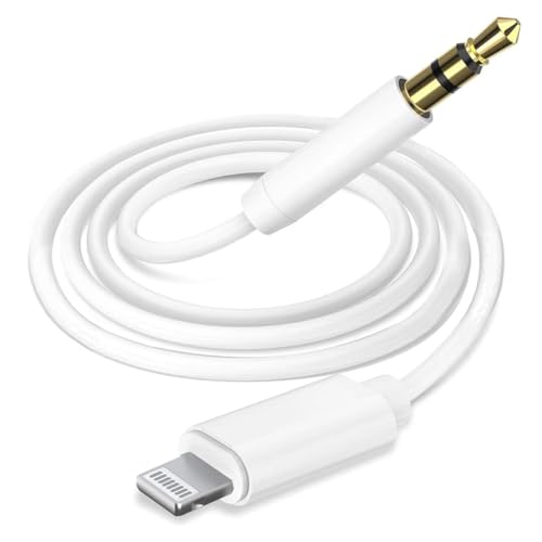 (Apple MFi Certified) AUX Cord for iPhone,Lightning to 3.5mm Headphone Jack Adapter Male Aux Stereo Audio Cable Compatible for iPhone 14/13/12/11/XR/X/8/7 to Car/Home Stereo,Speaker,Headphone
