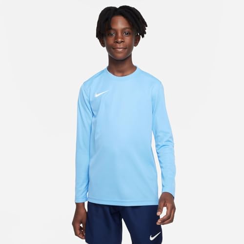Nike Unisex Niños Camiseta de Manga Larga Nk Df Park VII, UnIVersity Azul y Blanco, BV6740-412, L