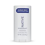 Native Whole Body Deodorant Stick Contains Naturally Derived Ingredients, Deodorant for Men and Women | 72 Hour Odor Protection, Aluminum Free with Coconut Oil and Shea Butter | Unscented
