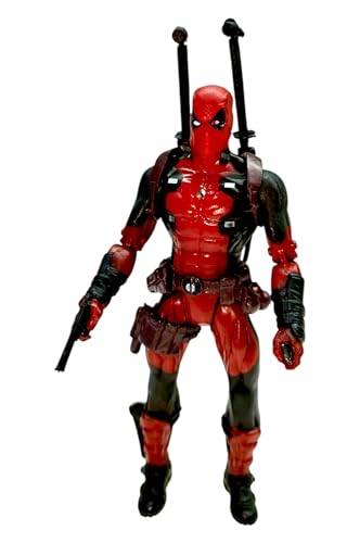 Image of 18cm Dead Pool Action Figure with 4 Accessories Movable Arm & Leg Joints Super Hero Ideal Collectible Gift Figurine for Fans