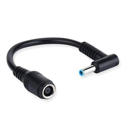 Image of Blue Pin Adapter Cable 7.4x5.0 to 4.5x3.0mm Tip DC Auxiliary Power Charger Converter for HP Dell