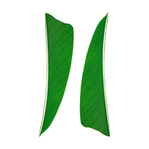 Zzyb 50Pcs Arrow Turkey Feathers Archery Arrow Fletches 3 Inch Natural Feather Fletching Right Wing For Diy Hunting Carbon Arrows (Green) #TOP1