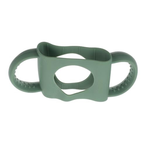 Yardwe Protector De Biberones Agarre De Biberón Funda De Botella De Agua De Silicona Mango De Biberón Para Pequeños Agarre Del Biberón Chaqueta Verde Oscuro Gel De Sílice
