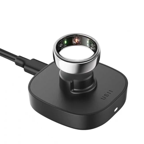VOVELF Compatible with Ring Gen 3 Size 7 Charger Upgraded Safety Mechanism and USB-C Cable Charger One-Step ChargingDock for Smart Ring (Size 7)
