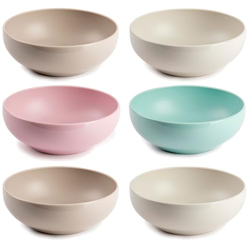 Acan Tradineur - Pack de 6 Cuencos modelo Stilo - Capacidad 800 ML - Fabricado en Plástico -Ideal tanto para la hostelería como el hogar - Ø 16 x 6 cm - Color Aleatorio