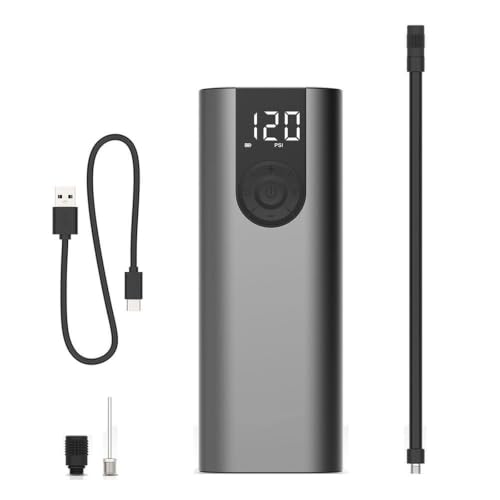 Compresor de aire electrico recargable para inflar ruedas de bicicleta y coche