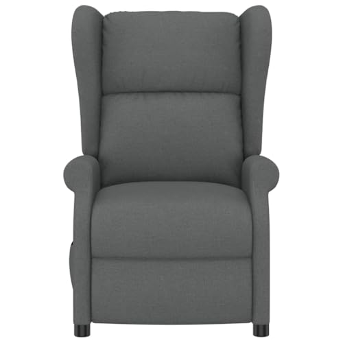 Fauteuil TV électrique gris rembourré réglable avec télécommande