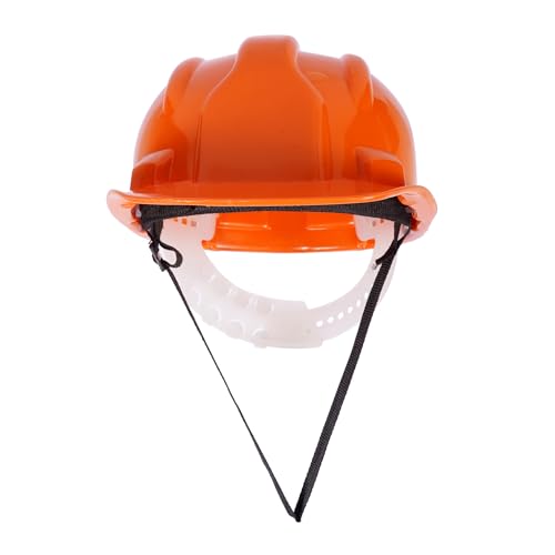 Image of Aktion AK H01 WHT Safety Helmets Nape Type, Color: Orange, Pack of 10, IS 2925:1984