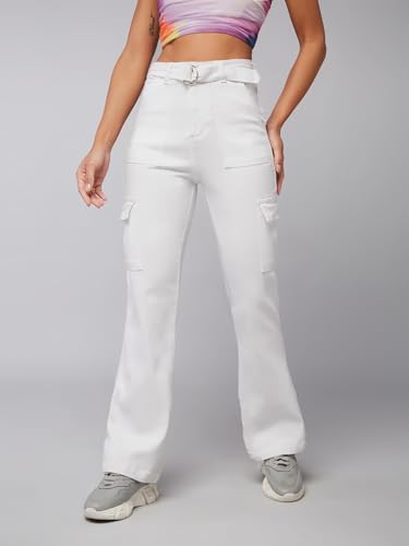 Image of Dolce Crudo Women's Wide Leg High-Rise Clean-Look Jean's
