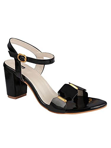 Image of Shoetopia Womens /Girls Backstrap Solid Block Heels