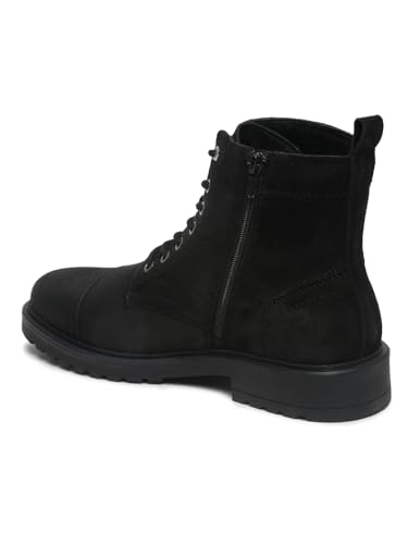 Image of TEAKWOOD LEATHERS Men's Leather Lace-up Chelsea Boot for Men, Round Toe, Blocked Heel, Textured Pattern TPR Outsole with Side Zipper | T SH TW 27