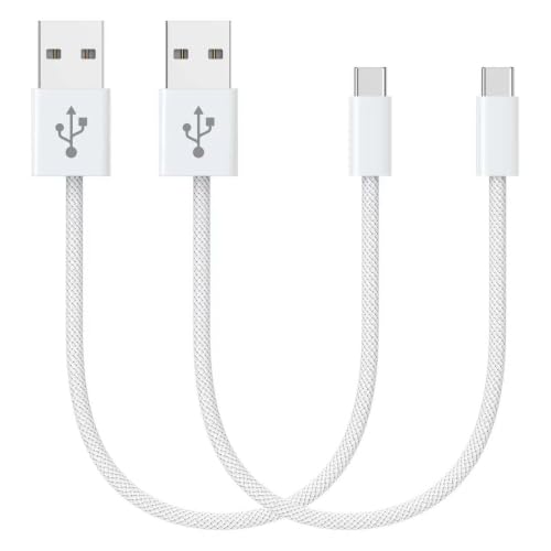 USB C Kabel Kurz 30CM [2 Stück] 3.1A Ladekabel USB C Schnellladekabel USB A auf USB C Kabel Mit iPhone 17/16/15 Pro Max Galaxy S24/S23/S22/S21 Note 10 Huawei P40/P30 Google Pixel