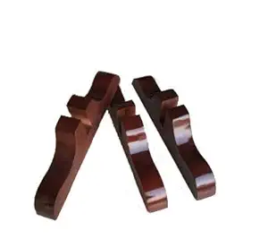 AB ENTERPRISES Wooden Standard Size Partition Stand & Partition Legs Room Divider for Stable Straight Standing (Antique Brown) 3 Stand