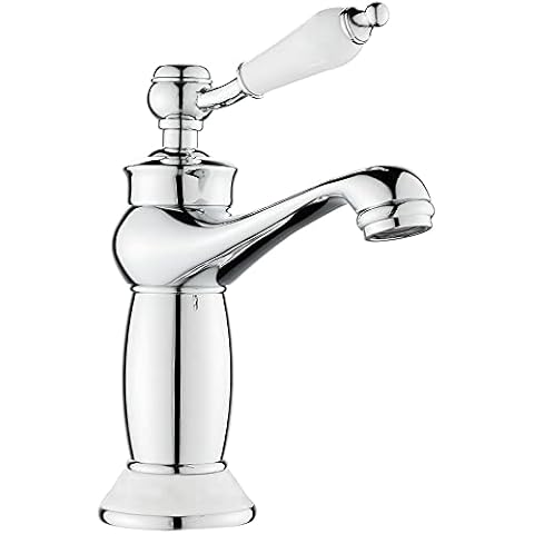 Maynosi Victorian Basin Mixer Tap with Ceramic Handle Cover