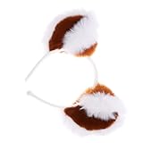 [NOLITOY] アライグマの耳カチューシャ 動物耳カチューシャ 女の子用 パーティー装飾 ヘアアクセサリー