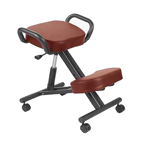 Silla ergonómica de rodillas con ángulo ajustable, cojines gruesos y cómodos, ruedas de bloqueo para el hogar y la oficina, mejora la postura