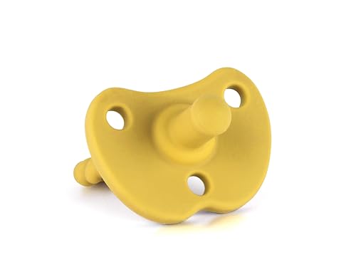 Image of Sweetie Silicone Pacifiers for Newborn Pacifier Soother Baby Pacifier Soft Silicone Certified BPA Free Set of 2 (Yellow)