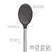 Tovolo Mixing Spoon Stainless Steel Handle Scratch Resistant Non Stick Safe Kitchen Utensil for Cooking Baking Serving Stirring, Heat Resistant Silicone Stirring Spoon with Metal Handle Charcoal Gray