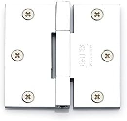 Emtek 96513 Square Barrel Heavy Duty Hinges- Solid Brass 10 finish options (sold as pair) (Polished Chrome US26)