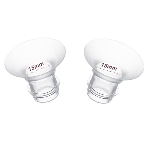 Image of 2pcs Flange Inserts 15mm for 11mm-13mm Nipple Size,Fits for Momcozy S12 Pro/S9 Pro/M5,S9/S12/S19/S21/S23,Elvie,Willow,lansinoh,Medela,Spectra,TSRETE,kmaier,MomMed Breastpump 24mm Flange,Down to 15mm
