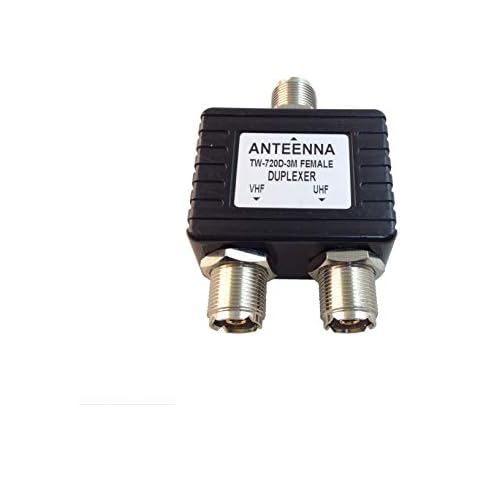 Anteenna TW-720D-3M Female Duplexer SO-239-S0-239(VHF)/SO-239(UHF) UHF Female-UHF Female(VHF)/UHF EMALE(UHF) MJ-MJ(VHF)/MJ(UHF) Cover