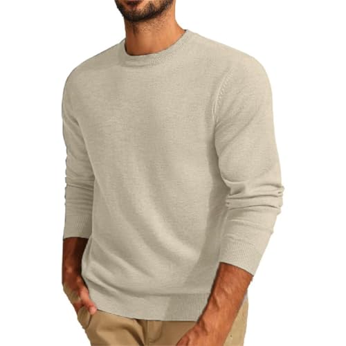 Men's Long Sleeve Crew Neck Lightweight Knitted Sweater Pullover Casual Outdoor Jogger Sweaters4