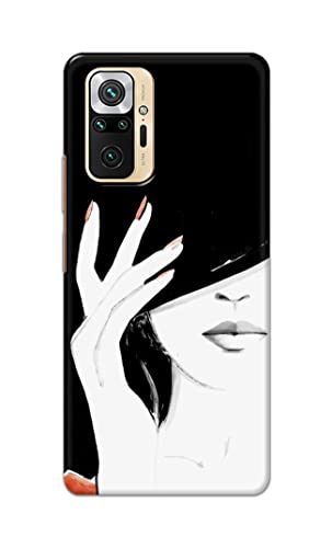 Image of PRINTFIDAA Photo of Beautiful Girl Hard Back Cover for Redmi Note 10 Pro / 10 Pro Max Back Cover -(P6) KAT1005